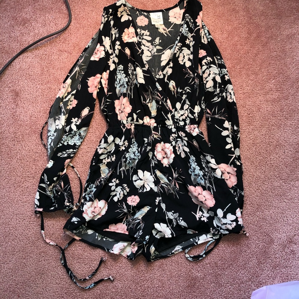 sexy floral romper
